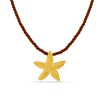 Starfish Twisted Cord Necklace